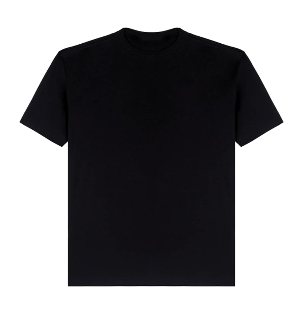 Camiseta One More Drink preta, frente com o logo no peito, imagem da peça